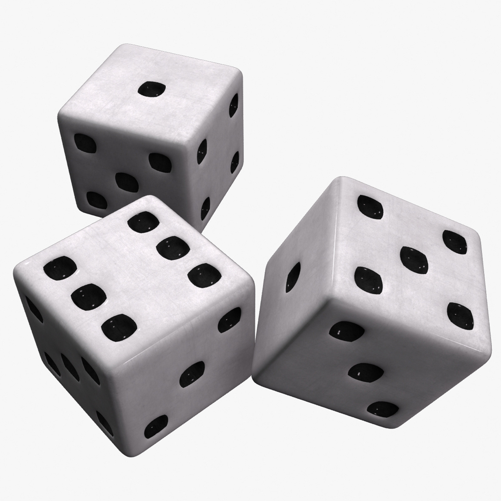 free dice scanline 3d model